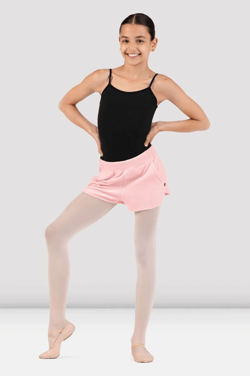 Bloch Girls Kelly Velvet Short Candy Pink