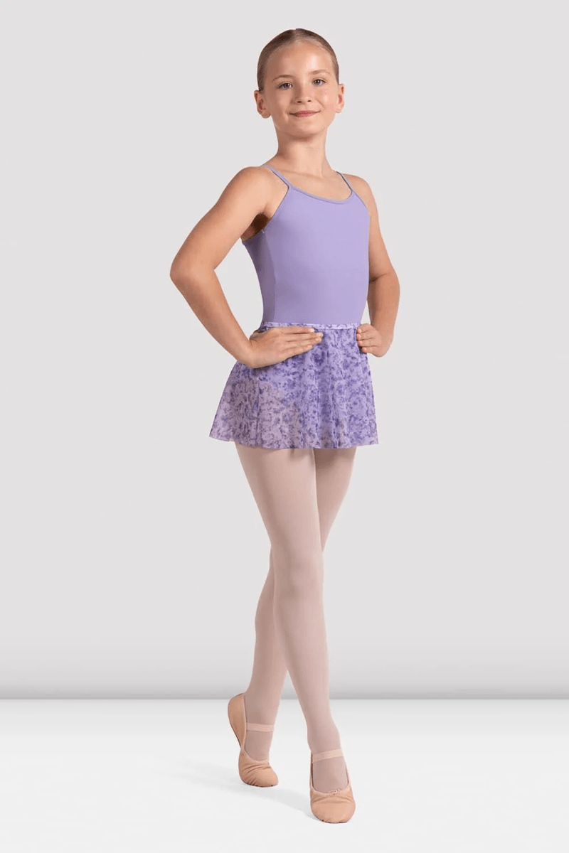 Bloch Girls Floral Printed Skirt Lilac Haze