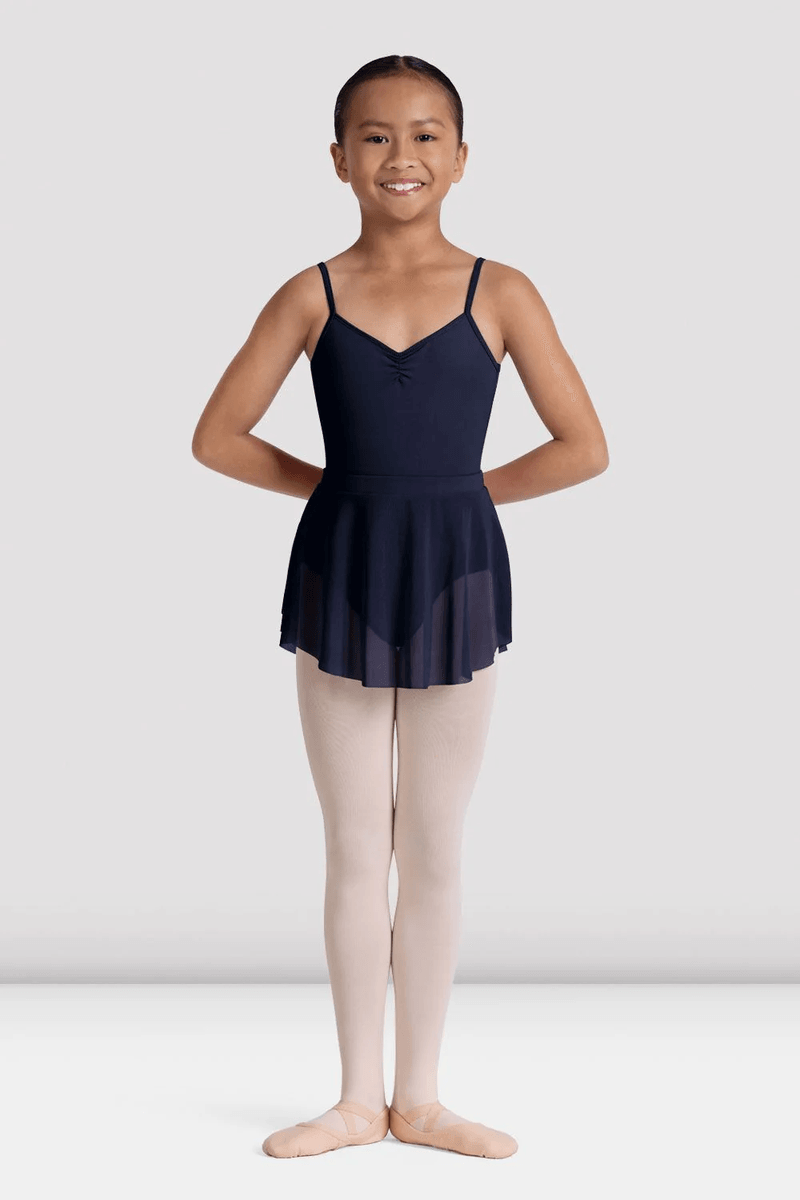 Bloch Girls Viola Mesh Skirt Navy