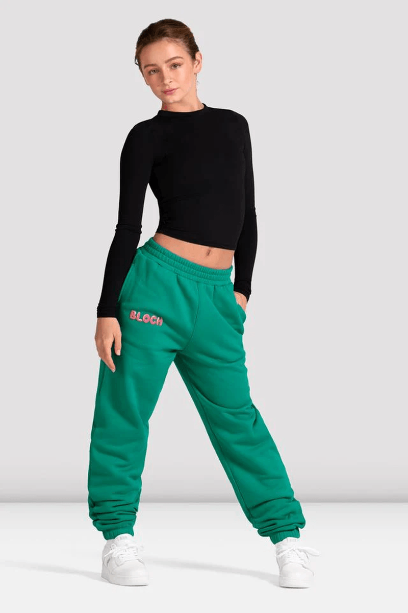 Bloch Girls Reverence Joggers Forest Green