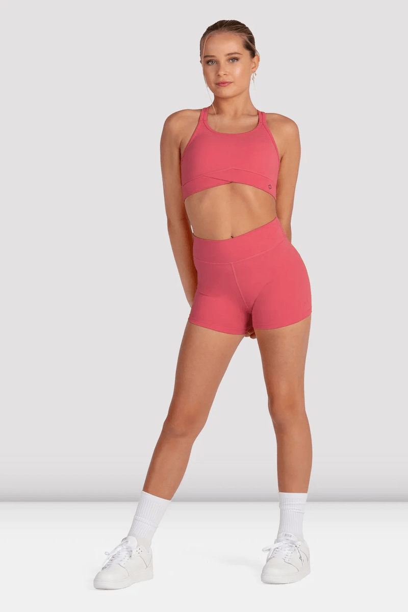 Bloch Girls Striker High Waist Short Coral