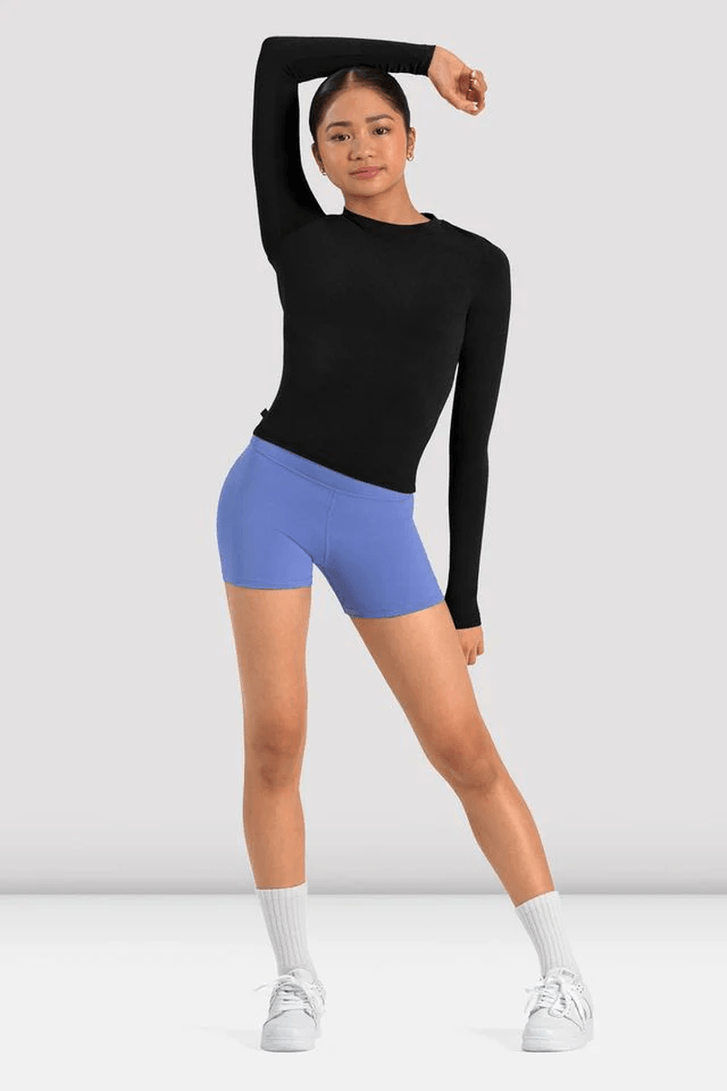 Bloch Girls Striker High Waist Short Cornflower