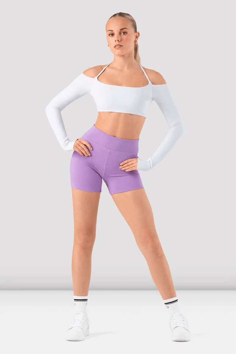 Bloch Girls Striker High Waist Short Mauve