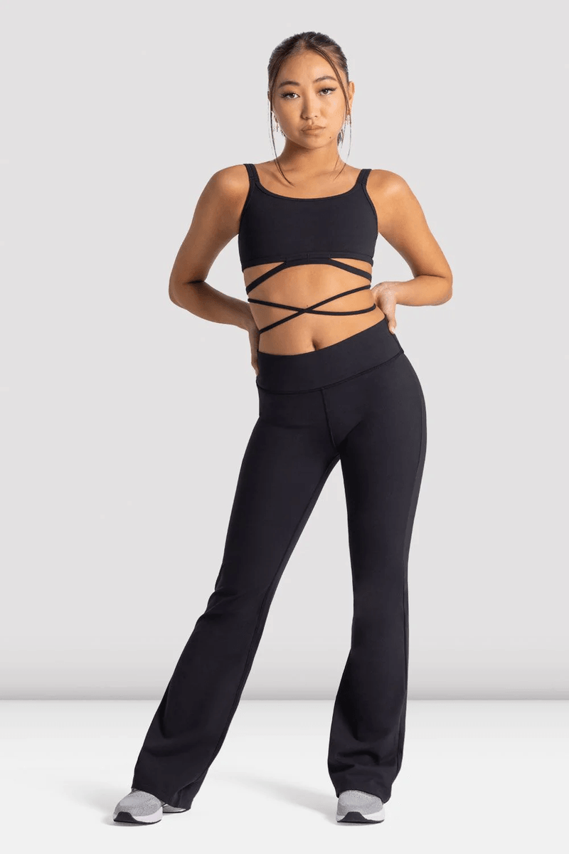 Bloch Girls Signature Tie Waist Crop Top Black