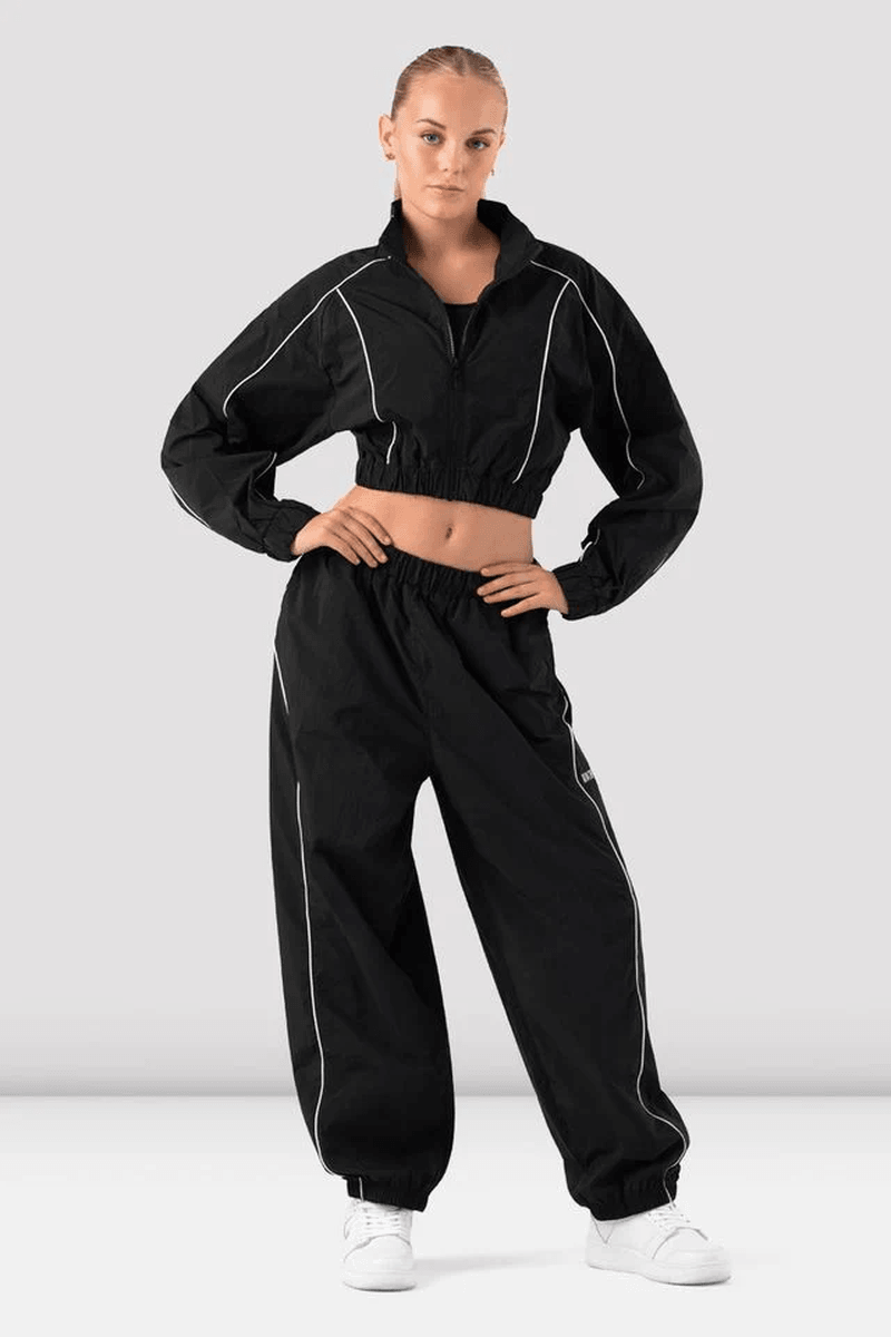 Bloch Girls Step Up Piping Jacket Black