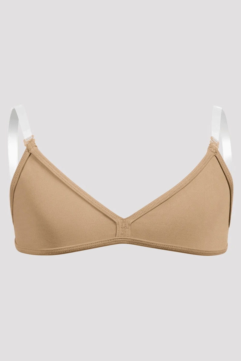 Bloch Girls V Front Bra Top Tan