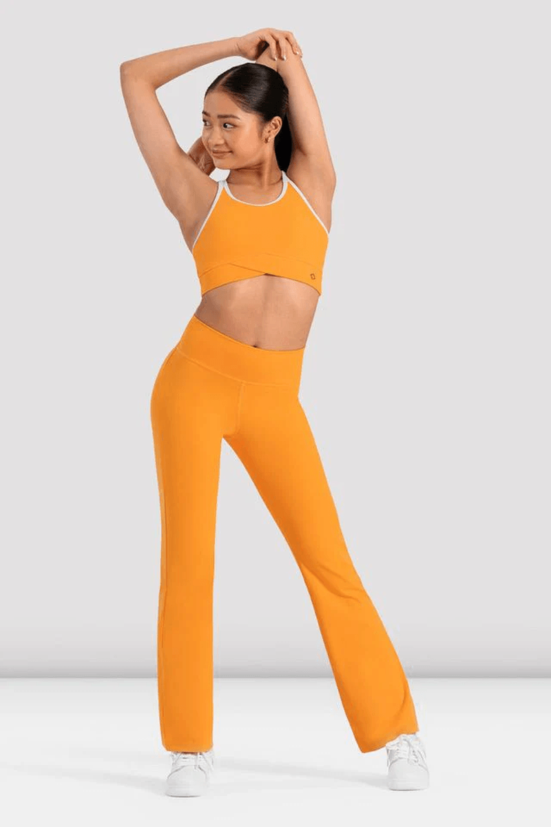 Bloch Girls Signature Flare Legging Blazing Orange