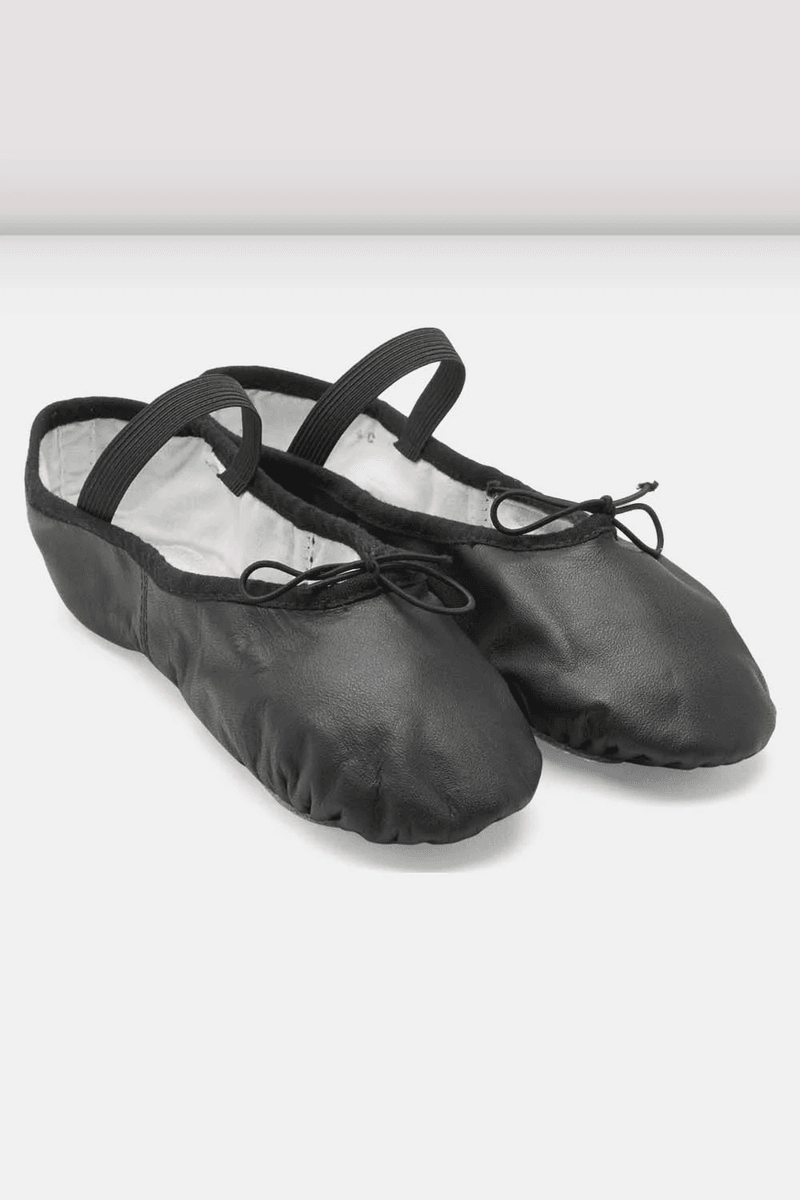 Bloch Ladies Dansoft Leather Ballet Shoes Black Leather