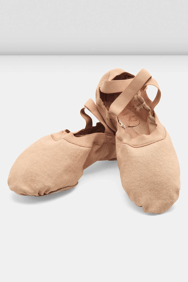 Bloch Mens Synchrony Stretch Canvas Ballet Shoes Light Sand Canvas