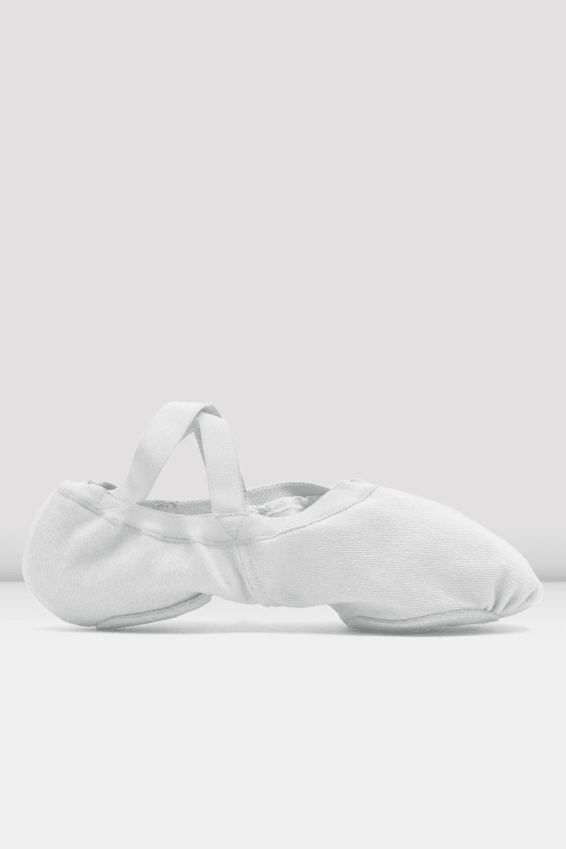 Bloch Mens Synchrony Stretch Canvas Ballet Shoes White Canvas