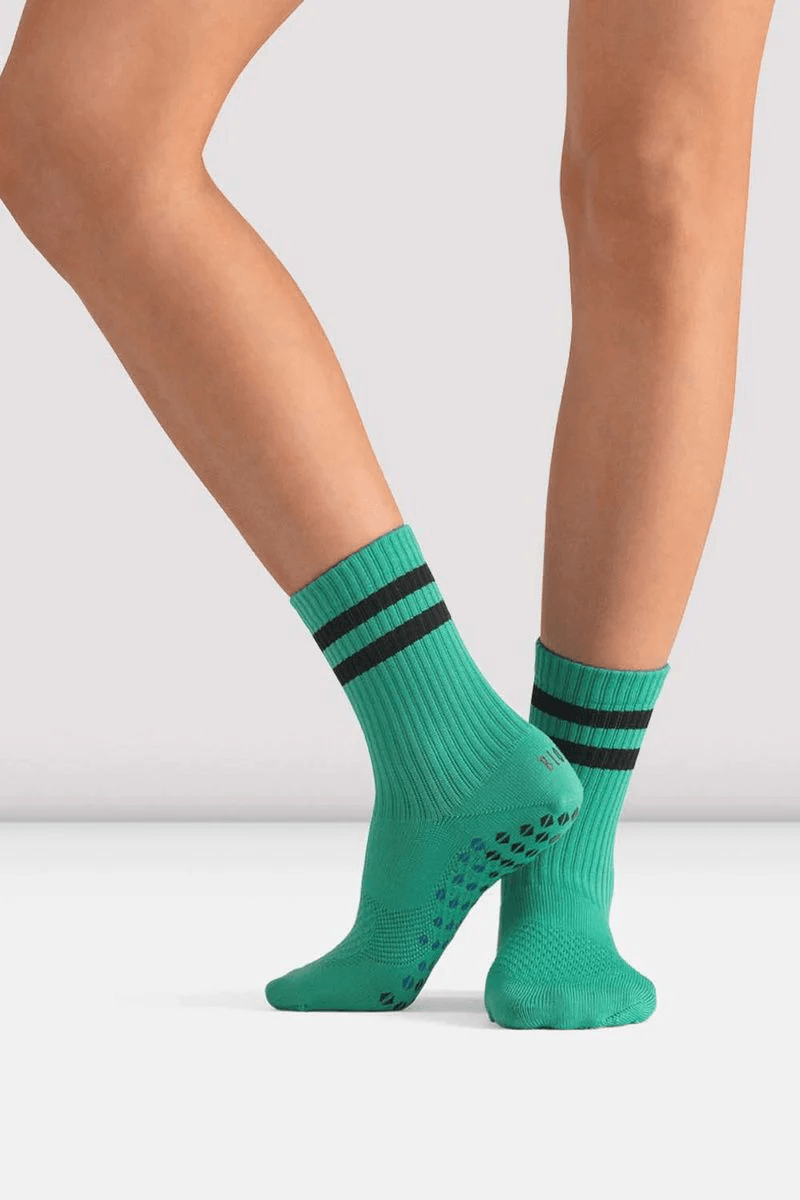 Bloch CoreGrip Pro Pilates Sock Aqua Knit