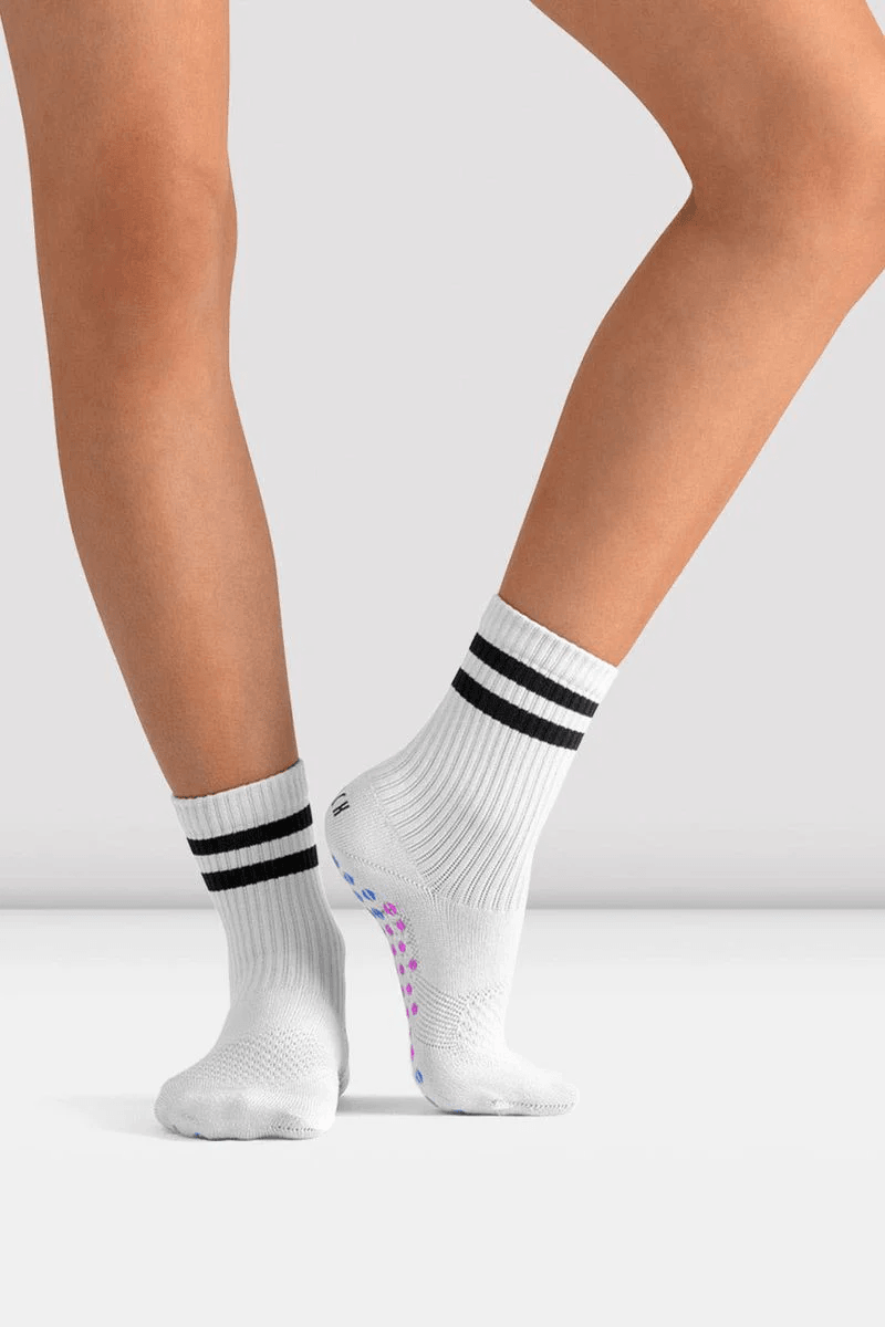 Bloch CoreGrip Pro Pilates Sock White Knit