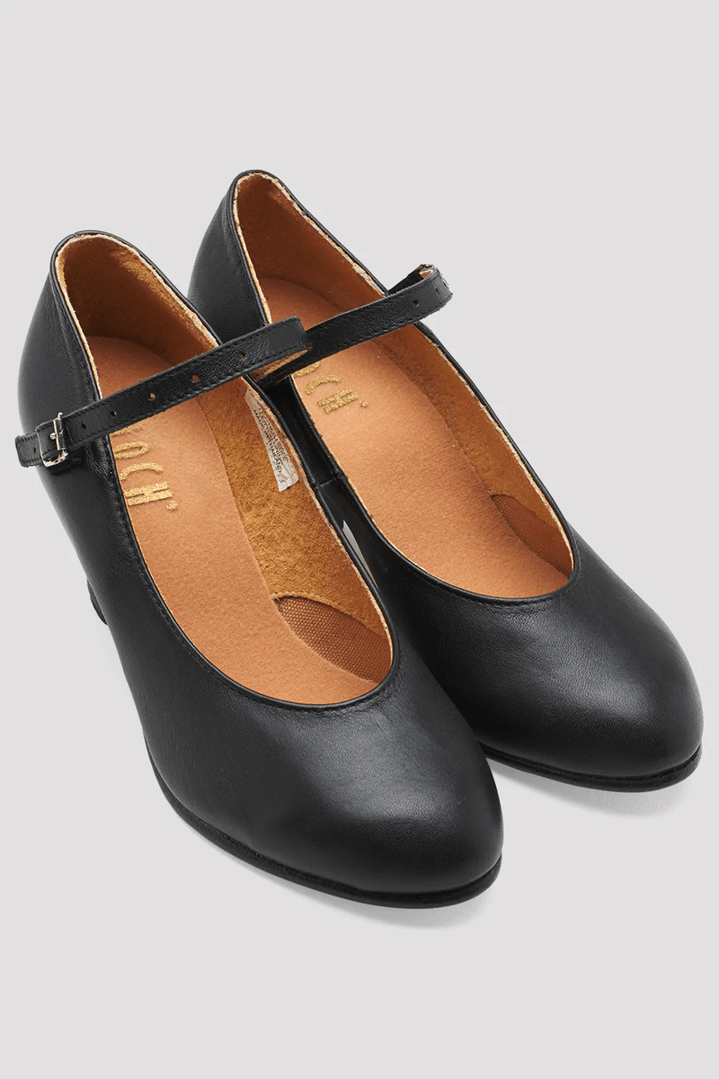Bloch Ladies Cabaret Character Shoes Black Leather