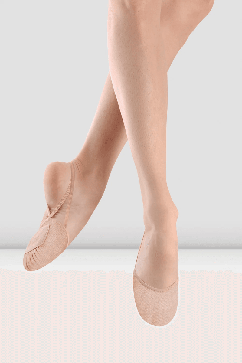 Bloch Ladies Eclipse Canvas Half Sole Shoes Light Sand Canvas