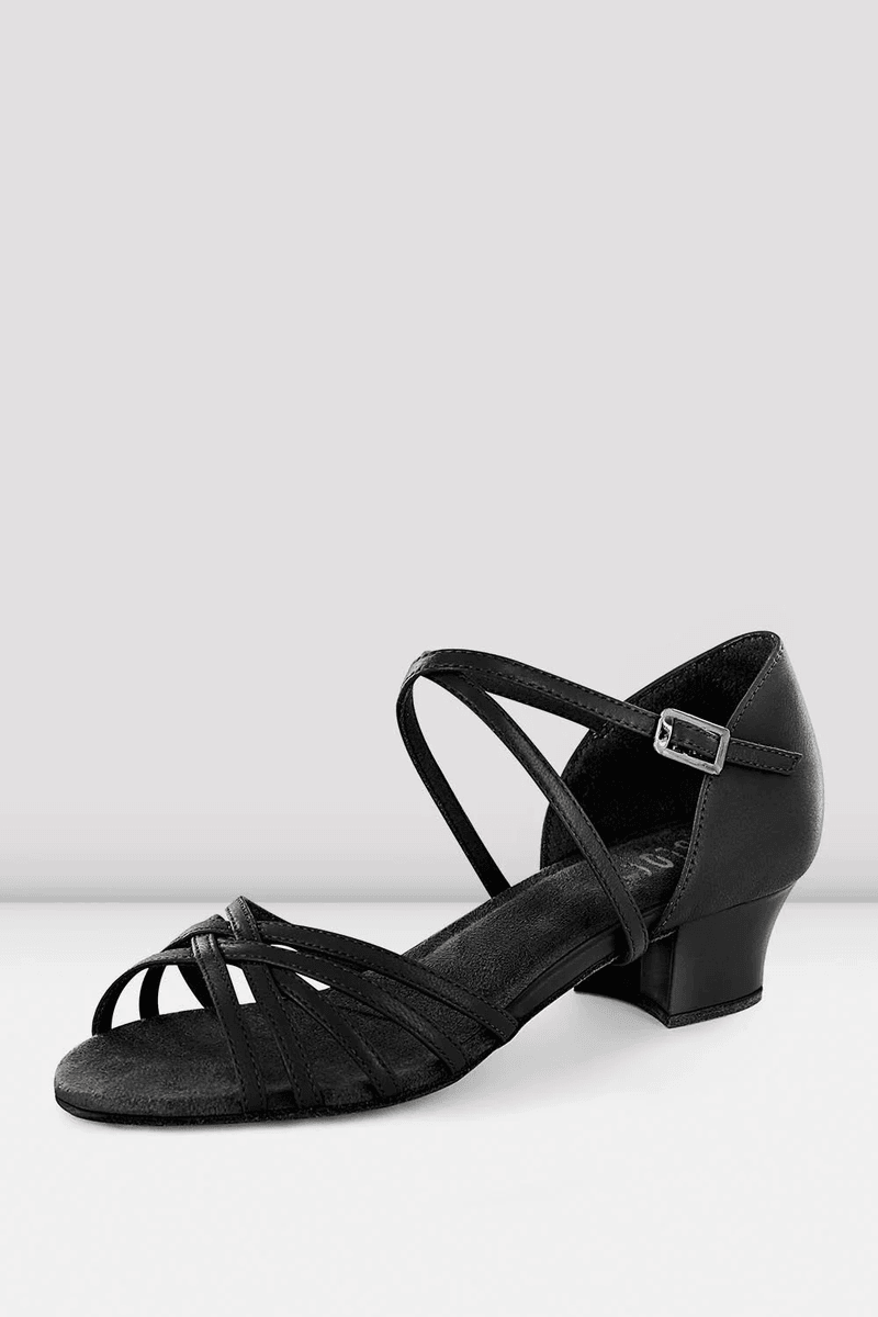Bloch Ladies Annabella Latin Practice Shoes Black Leather