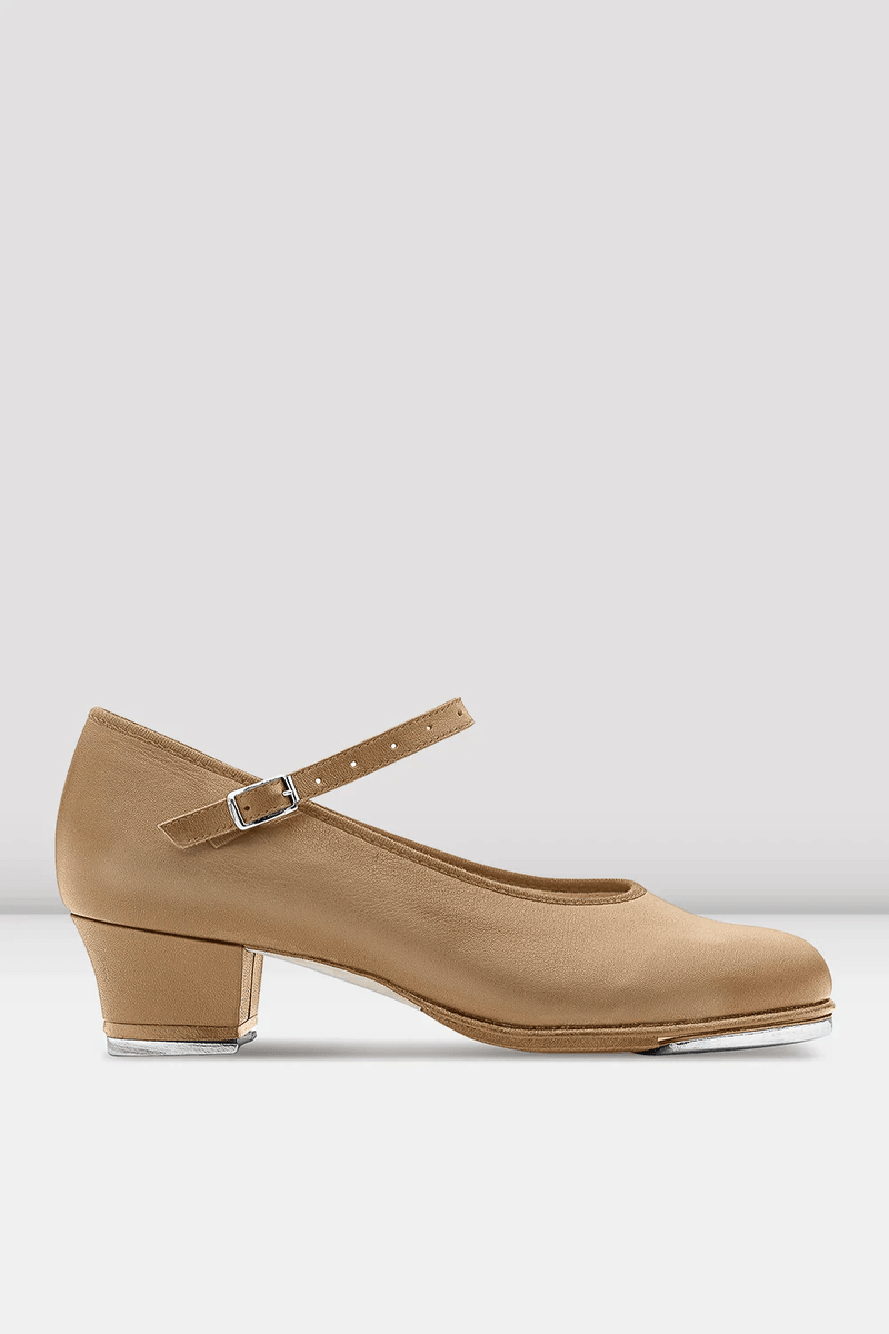 Bloch Dámske Showtapper Kožené Tanečné Topánky Tan Koža