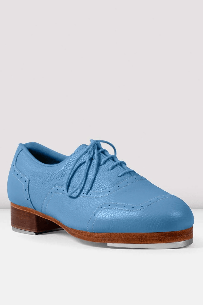Bloch Mens Jason Samuels Smith Pebble Leather Tap Shoes Light Blue Pebble Leather