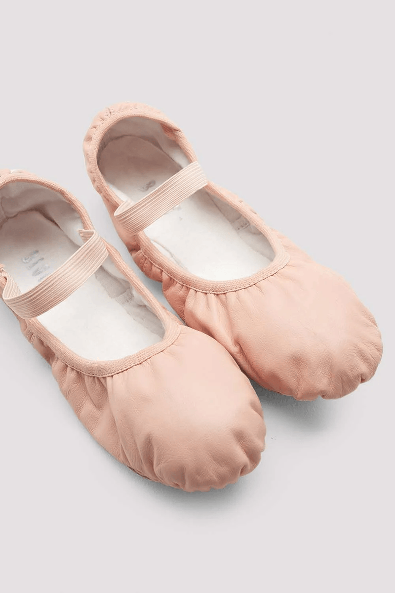 Bloch Childrens Giselle Leather Ballet Shoes Theatrical Pink Leather