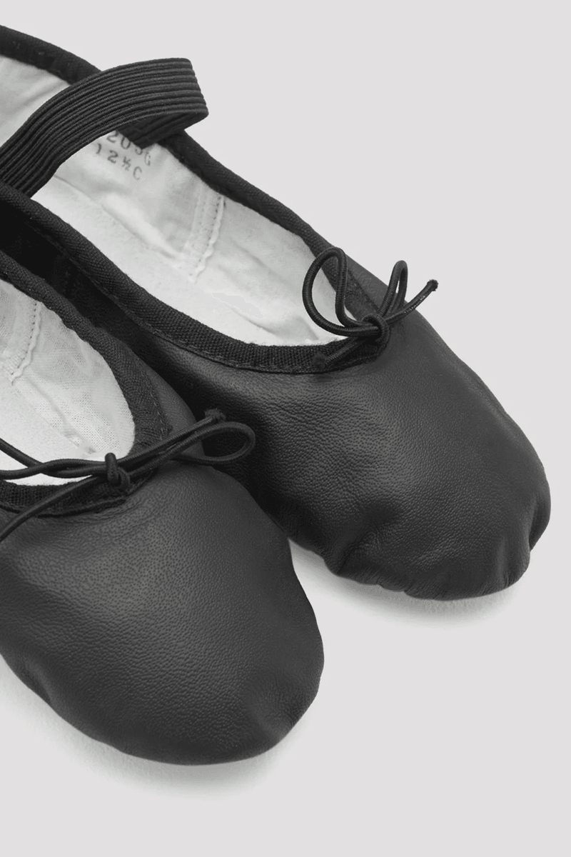 Bloch Childrens Dansoft Leather Ballet Shoes Black Leather