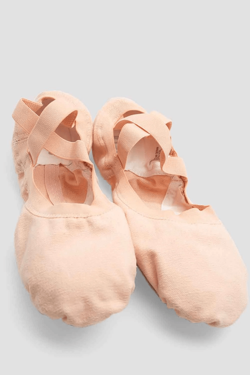Bloch Childrens Pro-Elastic Canvas Ballet Shoes Pink Canvas