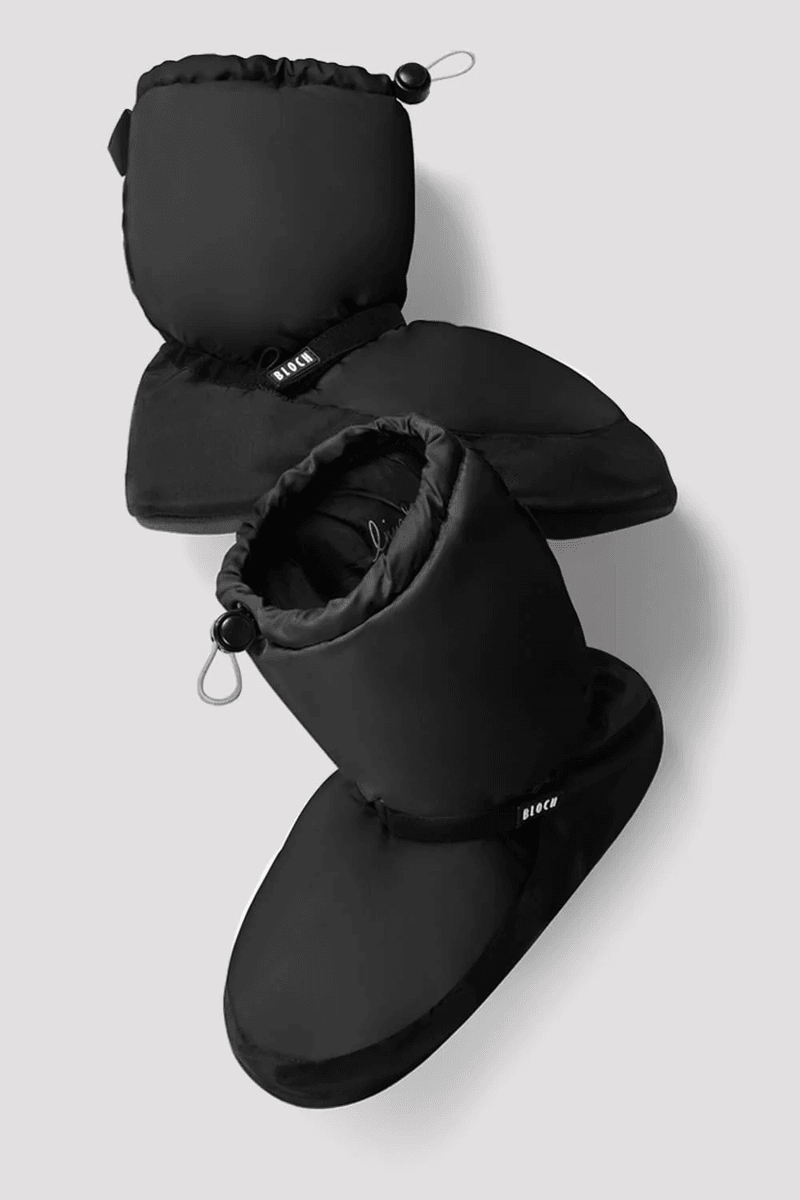Bloch Childrens Warm Up Booties Black Nylon