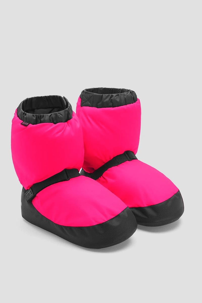 Bloch Childrens Warm Up Booties Fluorescent Pink Nylon