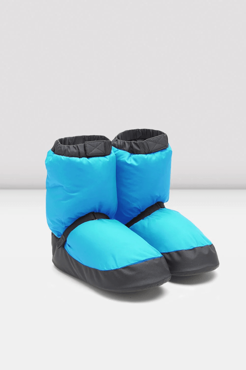 Bloch Childrens Warm Up Booties Fluorescent Blue Nylon