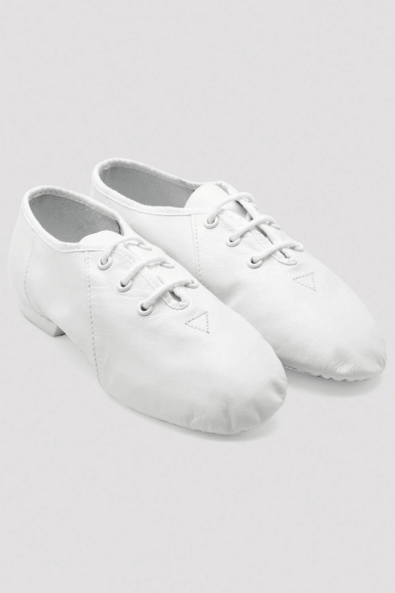 Bloch Childrens Jazzsoft Leather Jazz Shoes White Leather