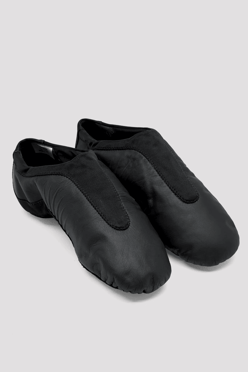 Bloch Childrens Pulse Leather Jazz Shoes Black Leather