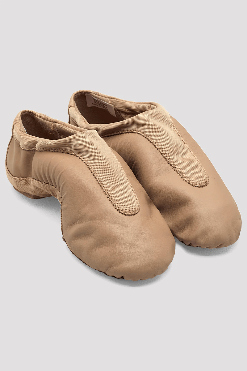 Bloch Childrens Pulse Leather Jazz Shoes Tan Leather