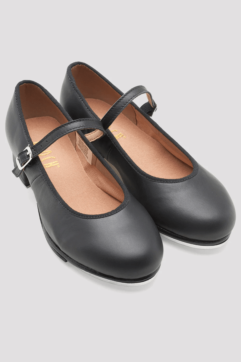 Bloch Childrens Tap-On Leather Tap Shoes Black Leather