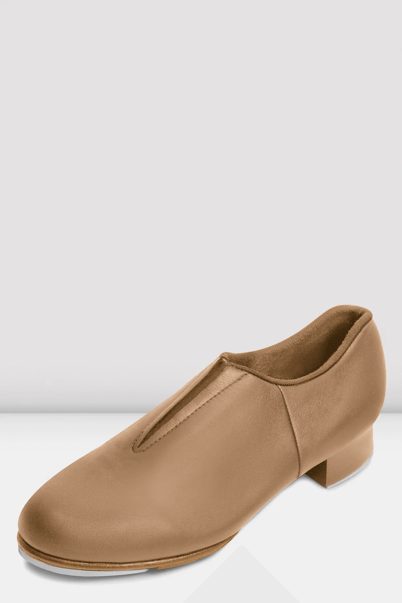 Bloch Childrens Tap Flex Slip On Leather Tap Shoes Tan Leather
