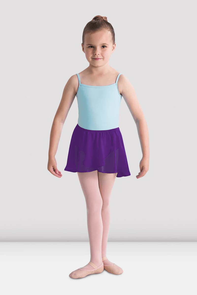 Bloch Girls Barre Stretch Waist Ballet Skirt Aubergine