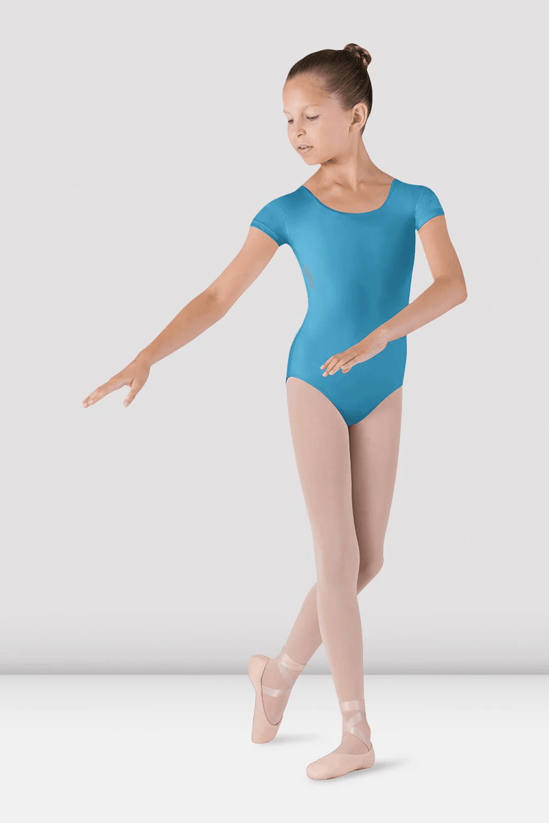 Bloch Girls Dujour Cap Sleeve Leotard Turquoise