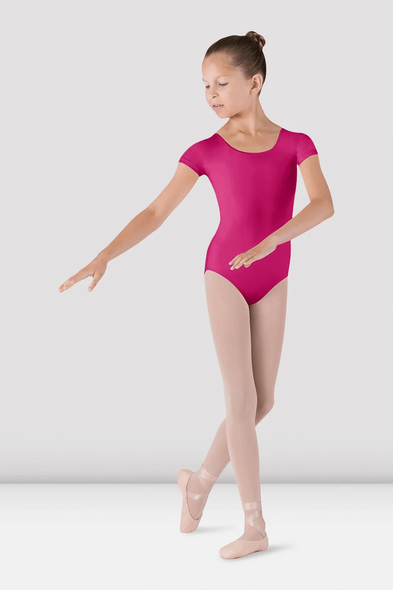 Bloch Girls Dujour Cap Sleeve Leotard Berry