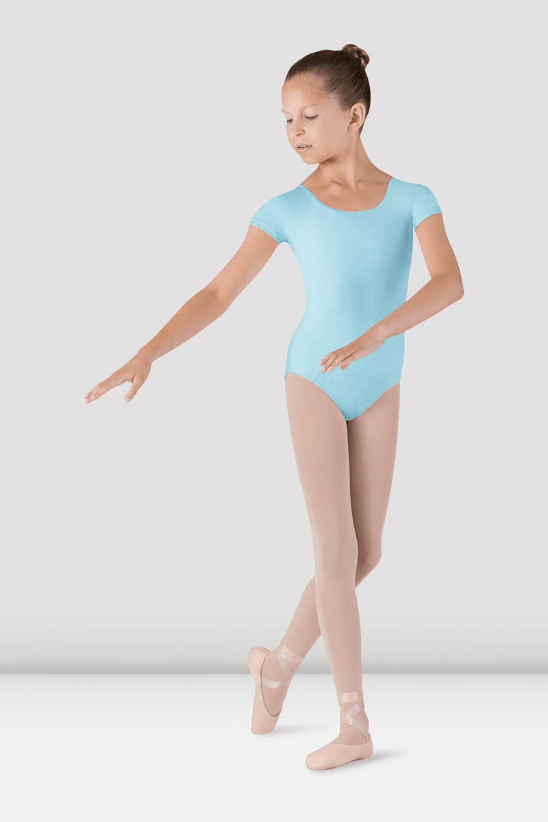 Bloch Girls Dujour Cap Sleeve Leotard Pastel Blue