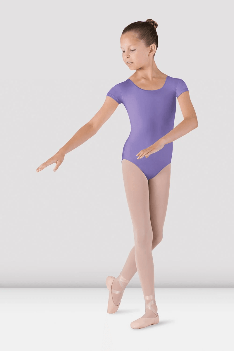 Bloch Girls Dujour Cap Sleeve Leotard Lavender