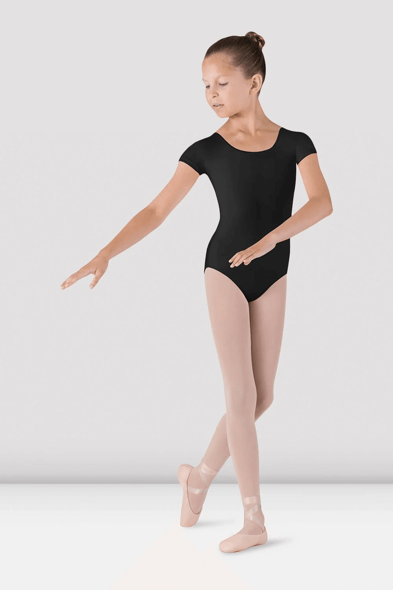 Bloch Girls Dujour Cap Sleeve Leotard Black