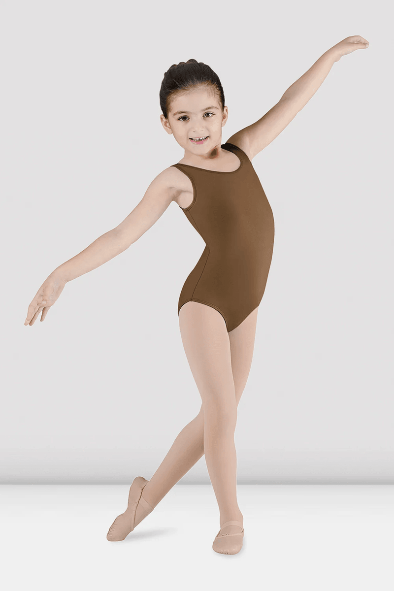 Bloch Girls Dynamic Tank Leotard Almond